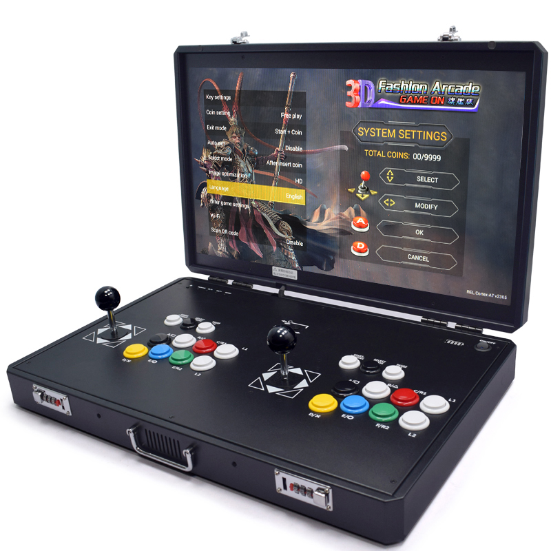 Fruit Slot Machine - Pandora H3-LCDアーケードコンソール,2プレーヤーPCBボード,レトロビデオ,テーブル,バートップマシン,23000ゲーム,24インチ