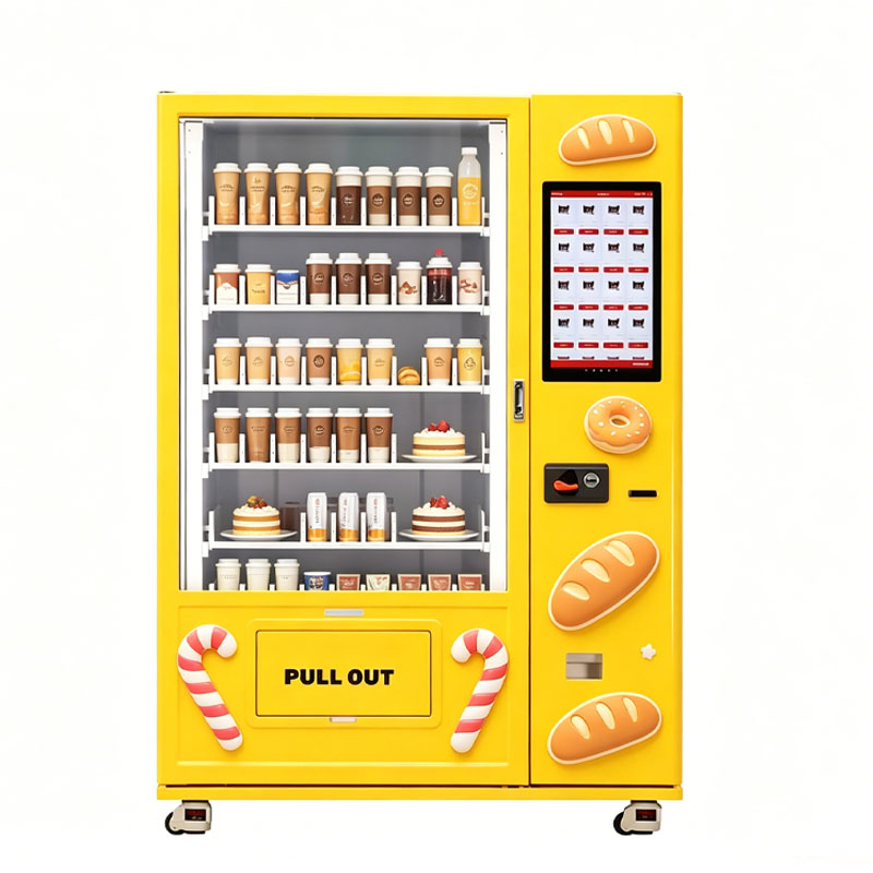 Popcorn Vending Machine - スナックと飲料の自動販売機、キャッシュレス決済とタッチスクリーンを備えたスマートリテールキオスク、卸売カスタマイズ対応