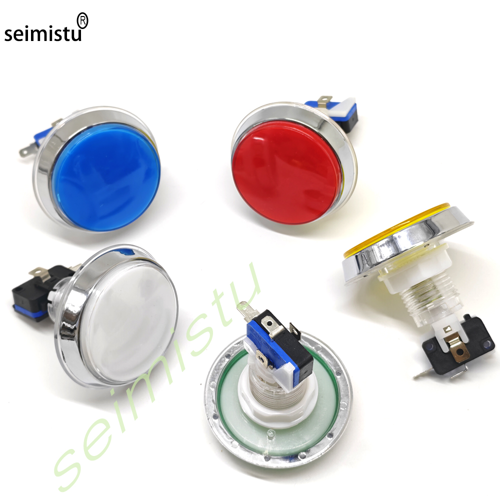 60mm クローム 12V フラットアーケード LED ボタ - Arcade Games Vending のレビューと価格