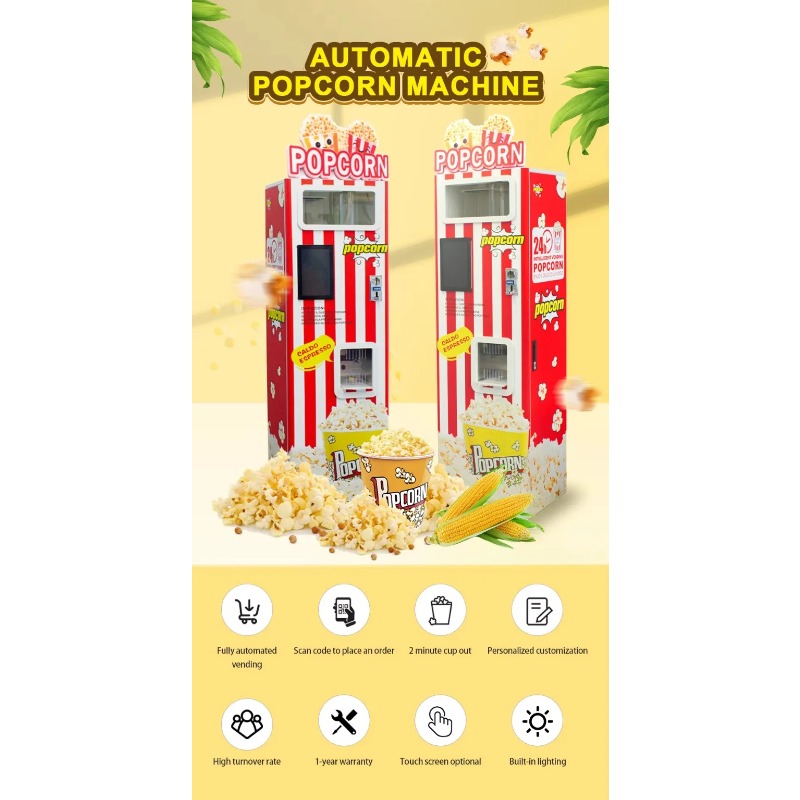 業務用カスタマイズ新型自動ポップコーン製造販売機（映画館/バ - Popcorn Vending Machine のレビューと価格