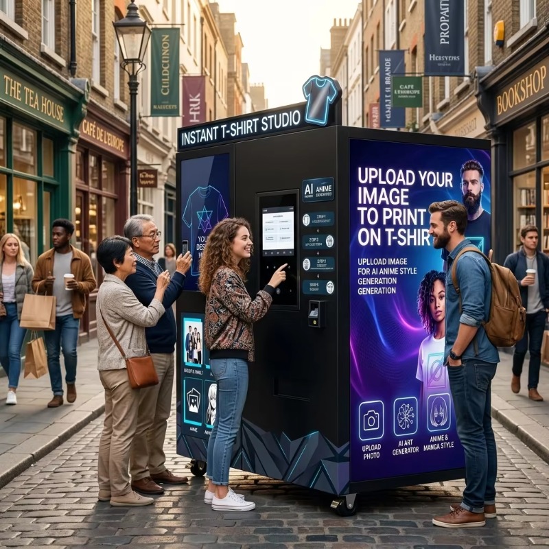 AI搭載インテリジェント生成服飾自動販売機、電子タッチスクリ - Popcorn Vending Machine のレビューと価格