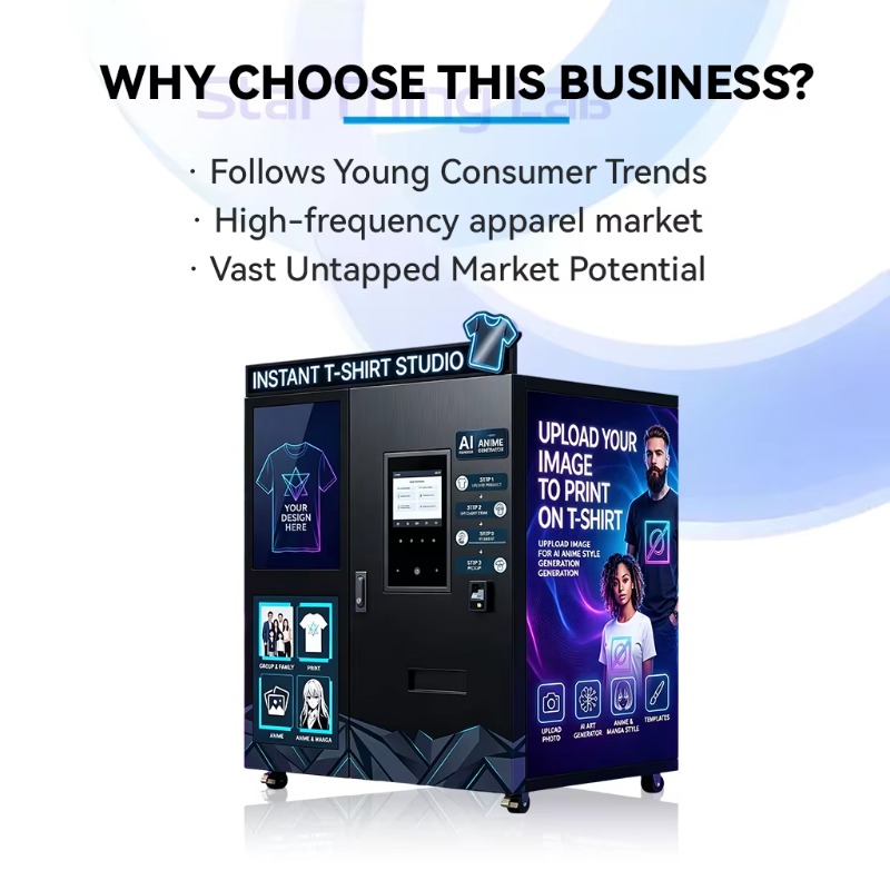AI搭載インテリジェント生成服飾自動販売機、電子タッチスクリ - Popcorn Vending Machine のレビューと価格
