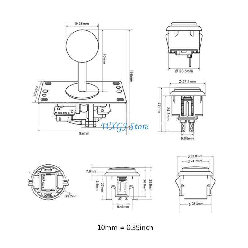 37JE ゼロ遅延 USB エンコーダー ゲーム ブラック  - Joystick Arcade Parts のレビューと価格