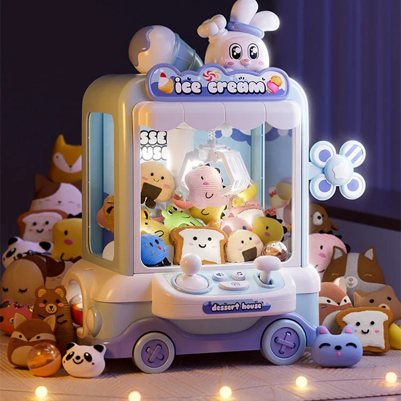 子供のためのウサギ人形のおもちゃ,光の音楽を備えたミニ漫画ク - Claw Crane Machine のレビューと価格